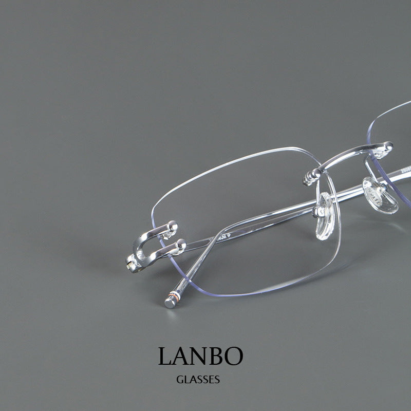 Ultra-Light Frameless Square Glasses