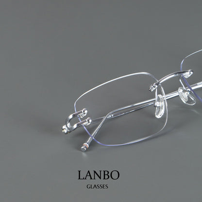 Ultra-Light Frameless Square Glasses