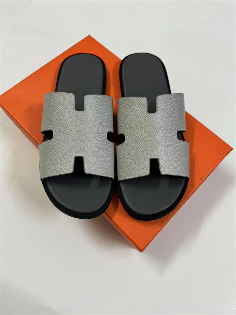 PALM SLIDE | Luxury Leather Casual Slippers UAE
