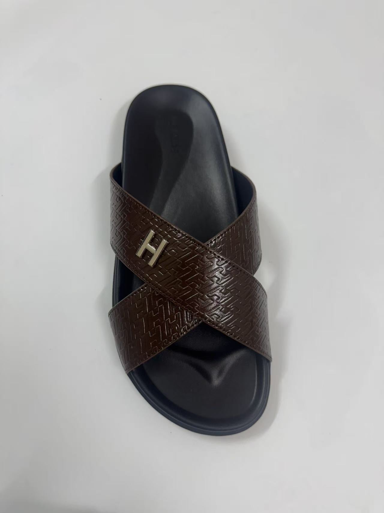 LEATHER SLIDE | Genuine Leather Casual Slippers UAE