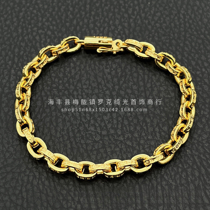 CHROME HEARTS STYLE — Silver Bracelet