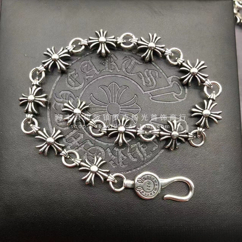 CHROME HEARTS STYLE — Silver Bracelet