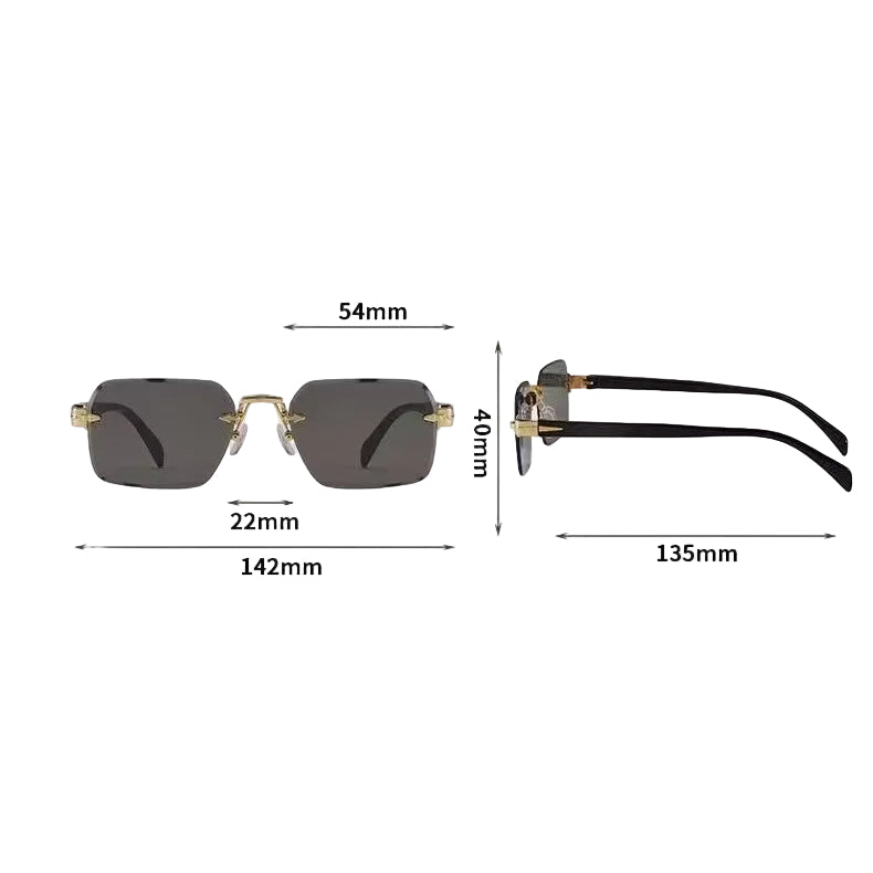 Frameless Square Sunglass