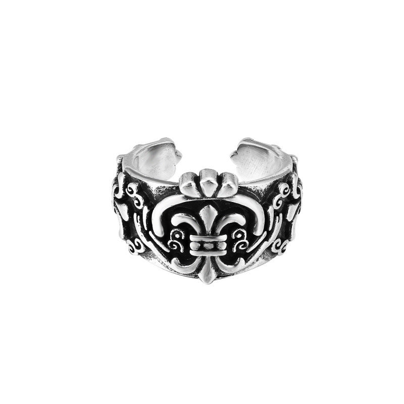 CHROME CROSS — Sterling Silver Ring