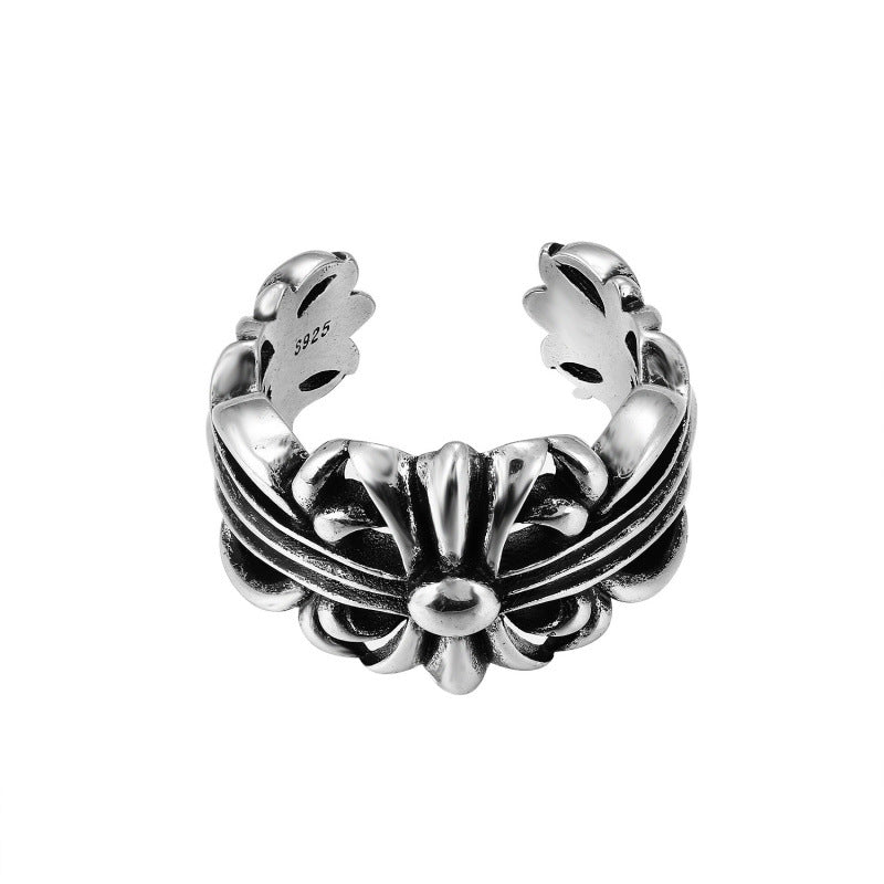 CHROME CROSS — Sterling Silver Ring