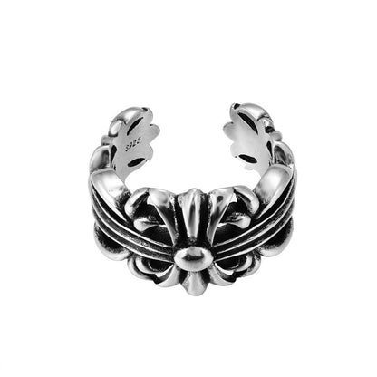 CHROME CROSS — Sterling Silver Ring