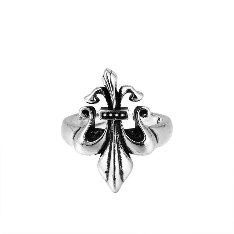 CHROME CROSS — Sterling Silver Ring