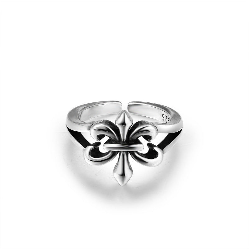 CHROME CROSS — Sterling Silver Ring