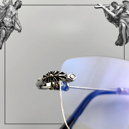 Titanium Rimless Glasses Frame Gothic