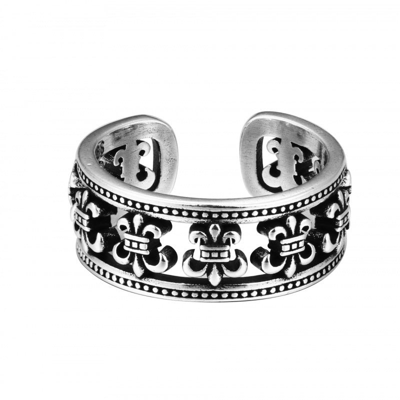 CHROME CROSS — Sterling Silver Ring