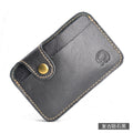 COWHIDE ROUND — Slim Card Wallet