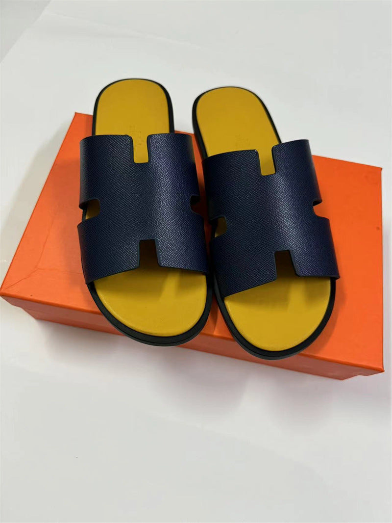 PALM SLIDE | Luxury Leather Casual Slippers UAE