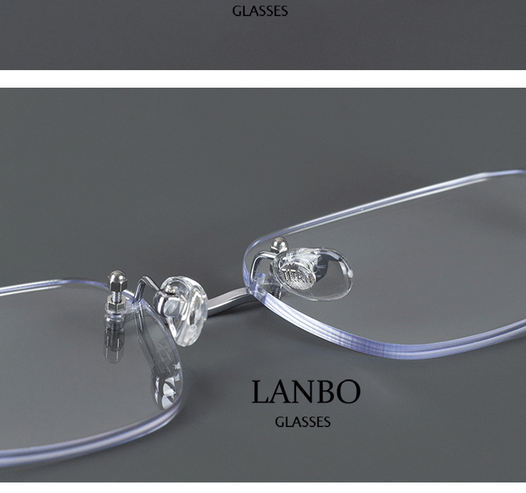 Ultra-Light Frameless Square Glasses