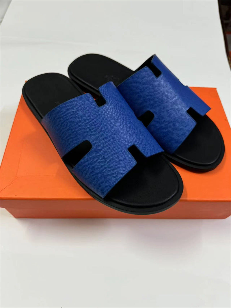 PALM SLIDE | Luxury Leather Casual Slippers UAE