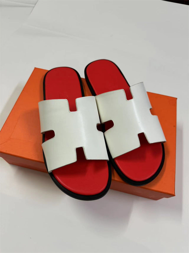PALM SLIDE | Luxury Leather Casual Slippers UAE