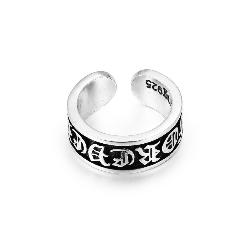 CHROME CROSS — Sterling Silver Ring