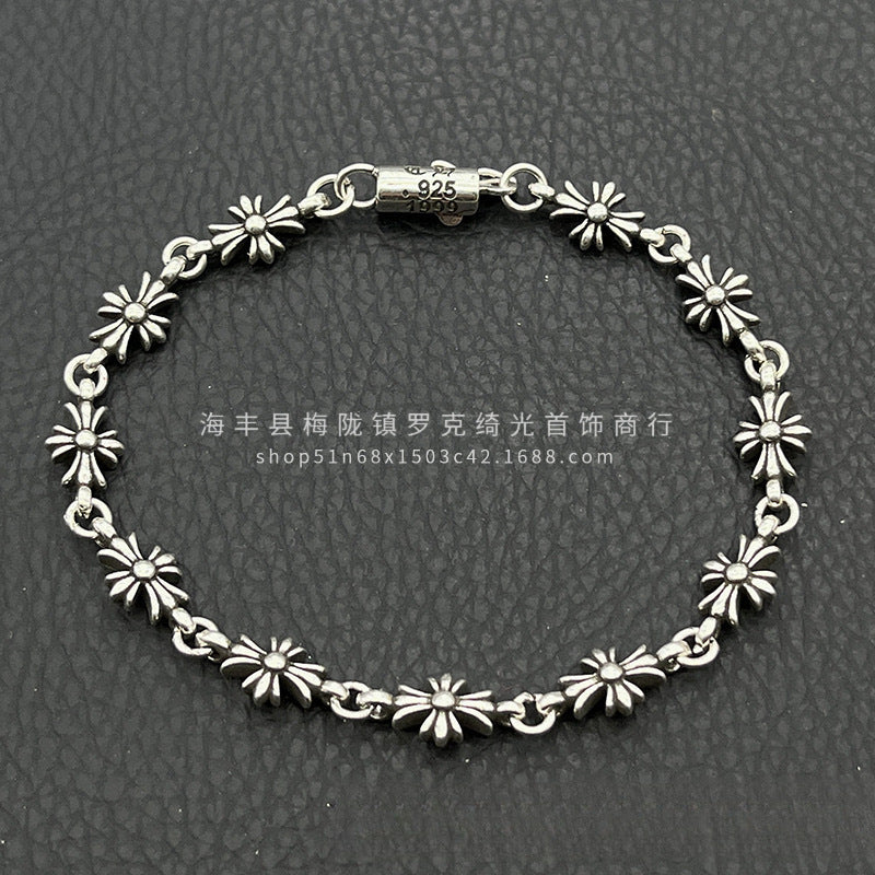 CHROME HEARTS STYLE — Silver Bracelet