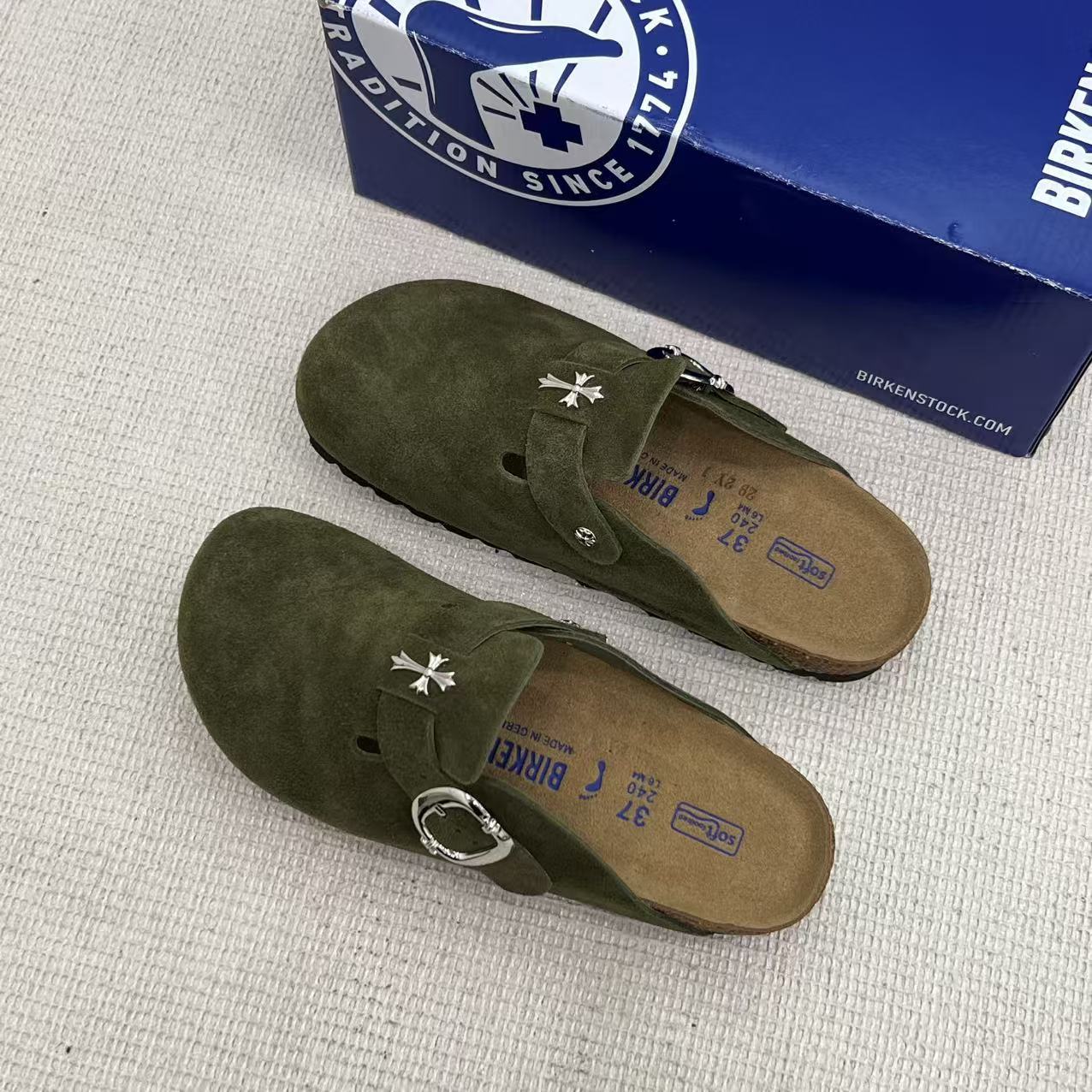 CORK CROSS CLOG | Genuine Leather Cork Eva Sole Clogs UAE