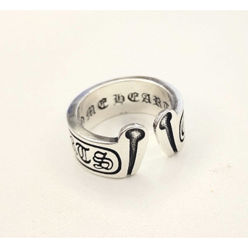 CHROME CROSS — Sterling Silver Ring