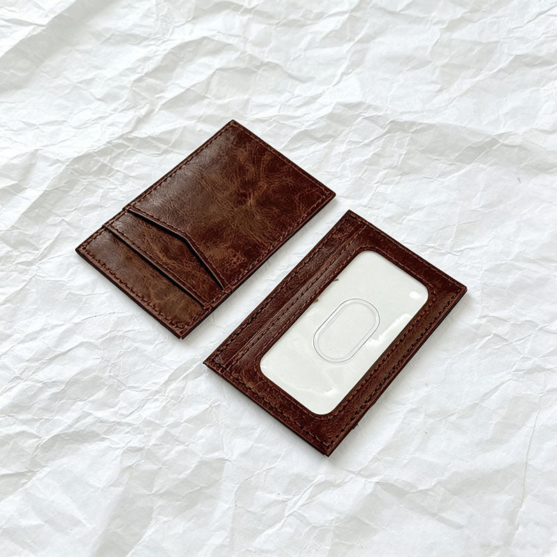 6-SLOT | Minimalist Leather Card Wallet