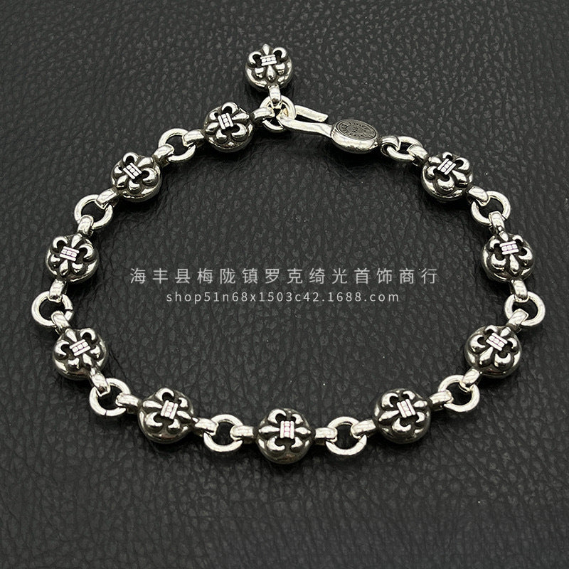 CHROME HEARTS STYLE — Silver Bracelet