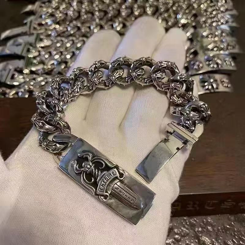 CROSS CHAIN II — Cuban Link Bracelet
