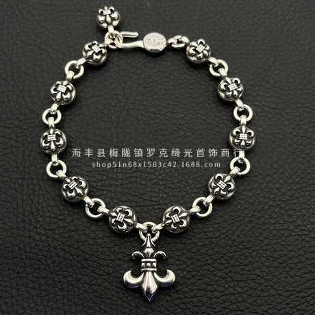 CHROME HEARTS STYLE — Silver Bracelet