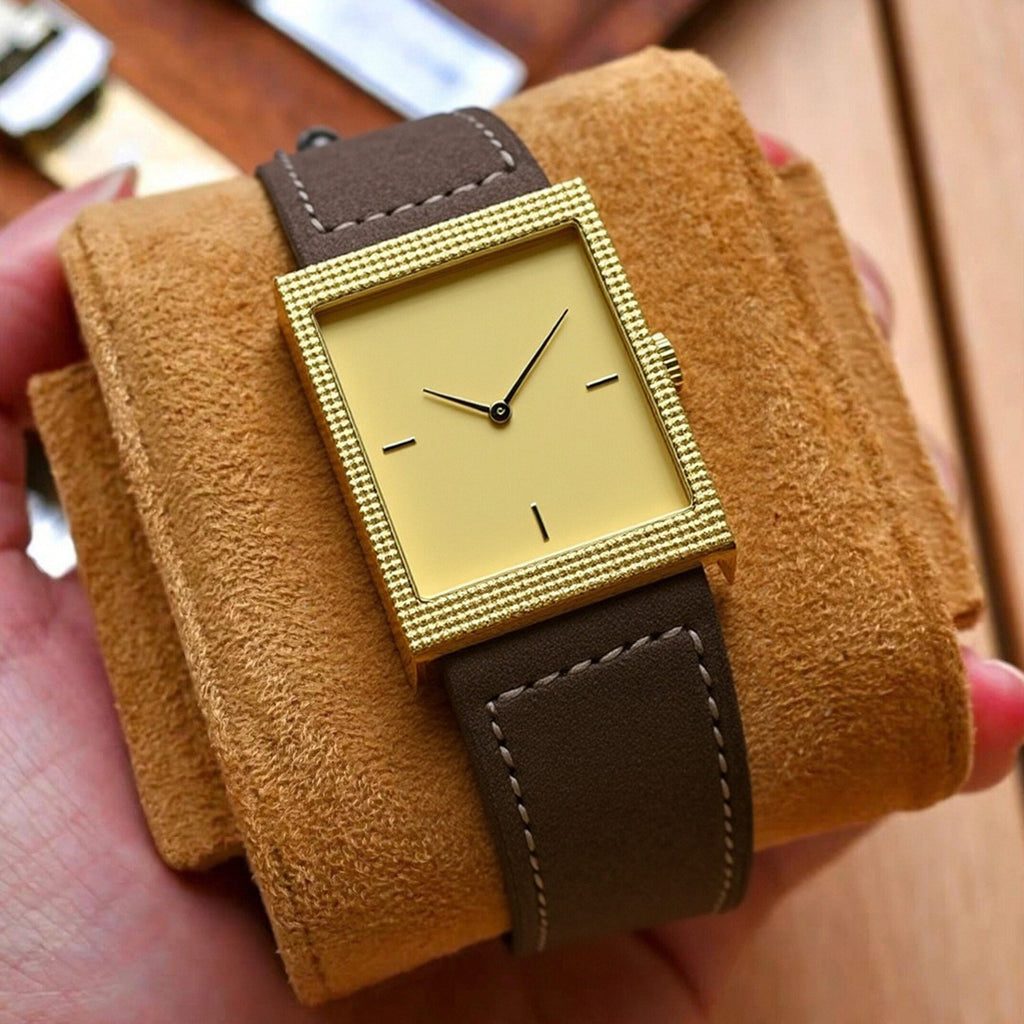 CILOA VINTAGE | Square Genuine Leather Watch UAE