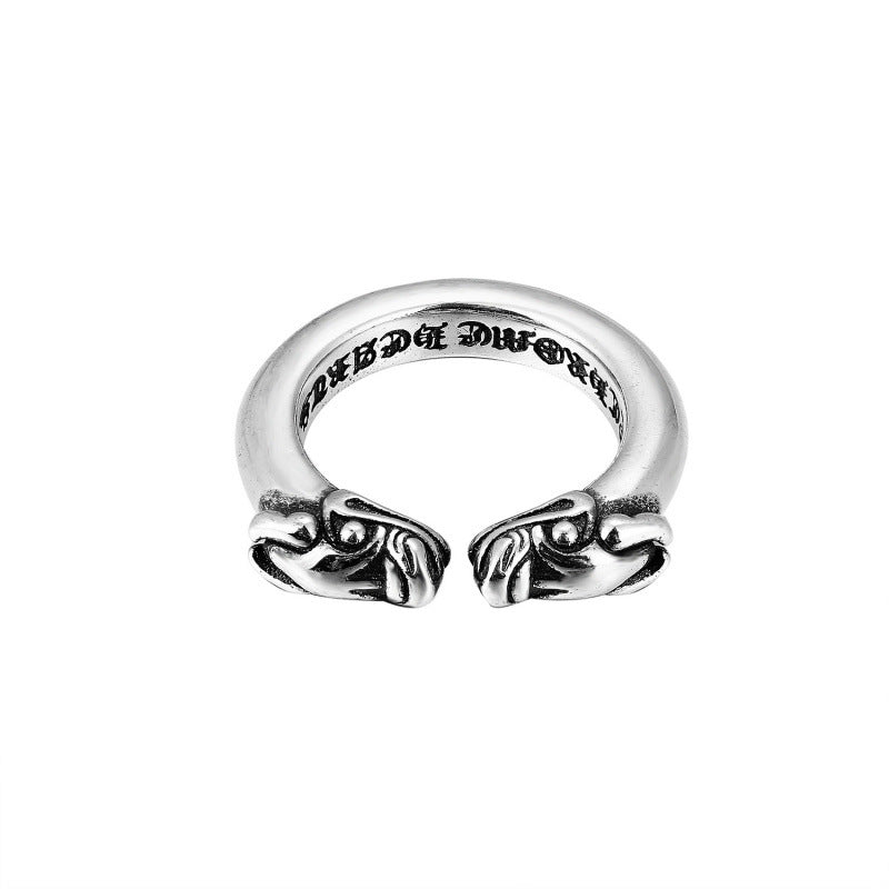 CHROME CROSS — Sterling Silver Ring