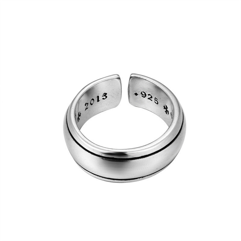 CHROME CROSS — Sterling Silver Ring