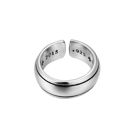 CHROME CROSS — Sterling Silver Ring
