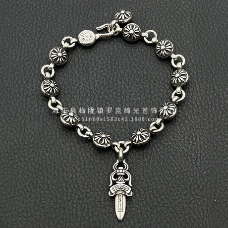 CHROME HEARTS STYLE — Silver Bracelet