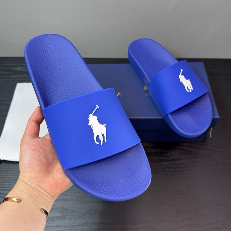 POLO PONY | Embroidered Logo Slide Sandals UAE