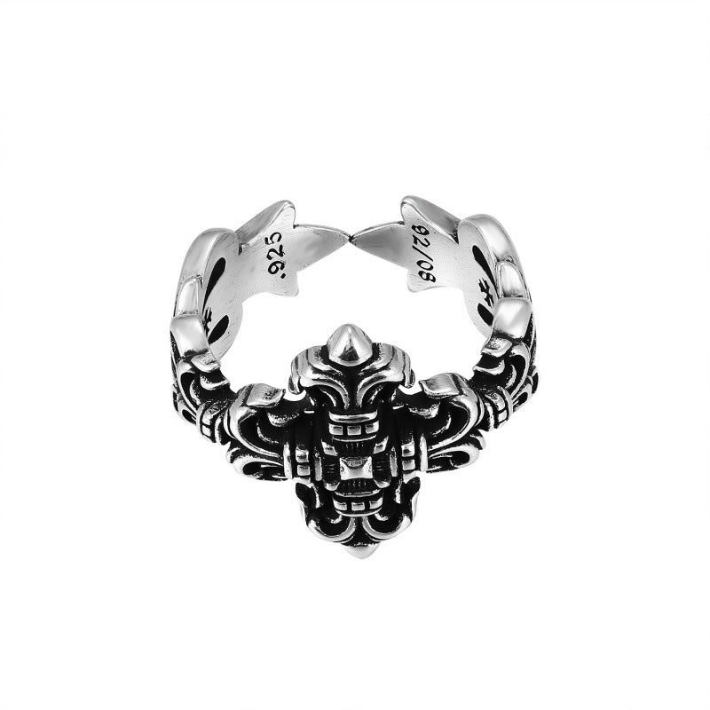 CHROME CROSS — Sterling Silver Ring