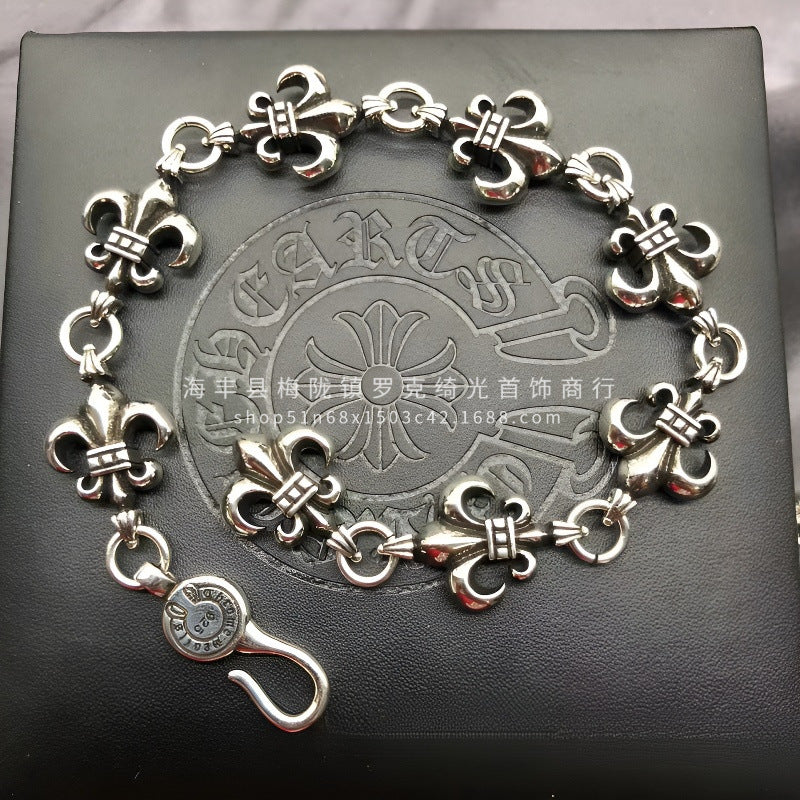CHROME HEARTS STYLE — Silver Bracelet