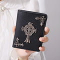 GOTHIC CROSS VAULT | Chrome Heart Leather Wallet UAE