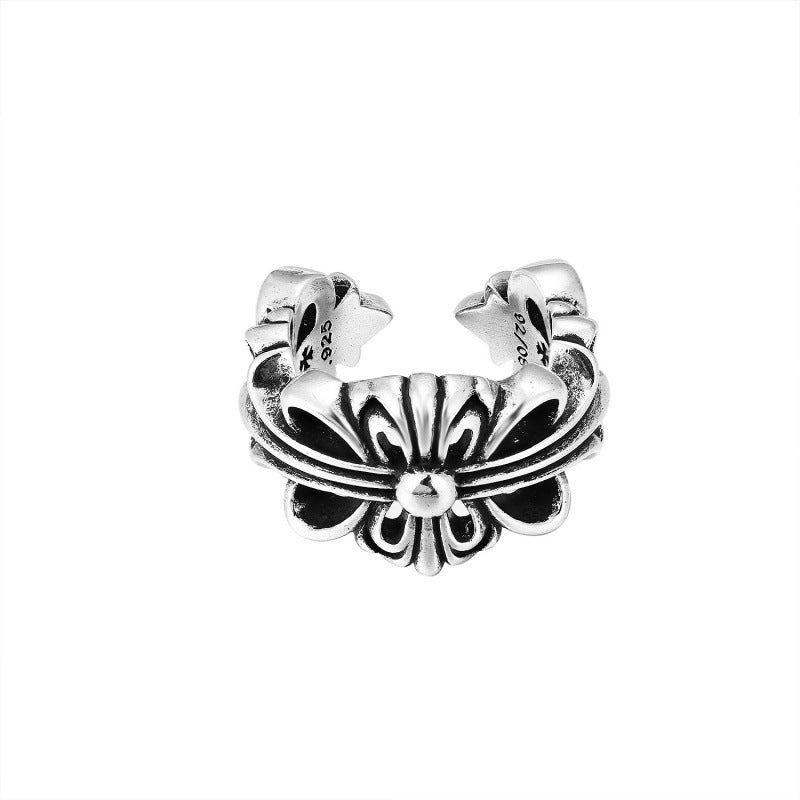 CHROME CROSS — Sterling Silver Ring