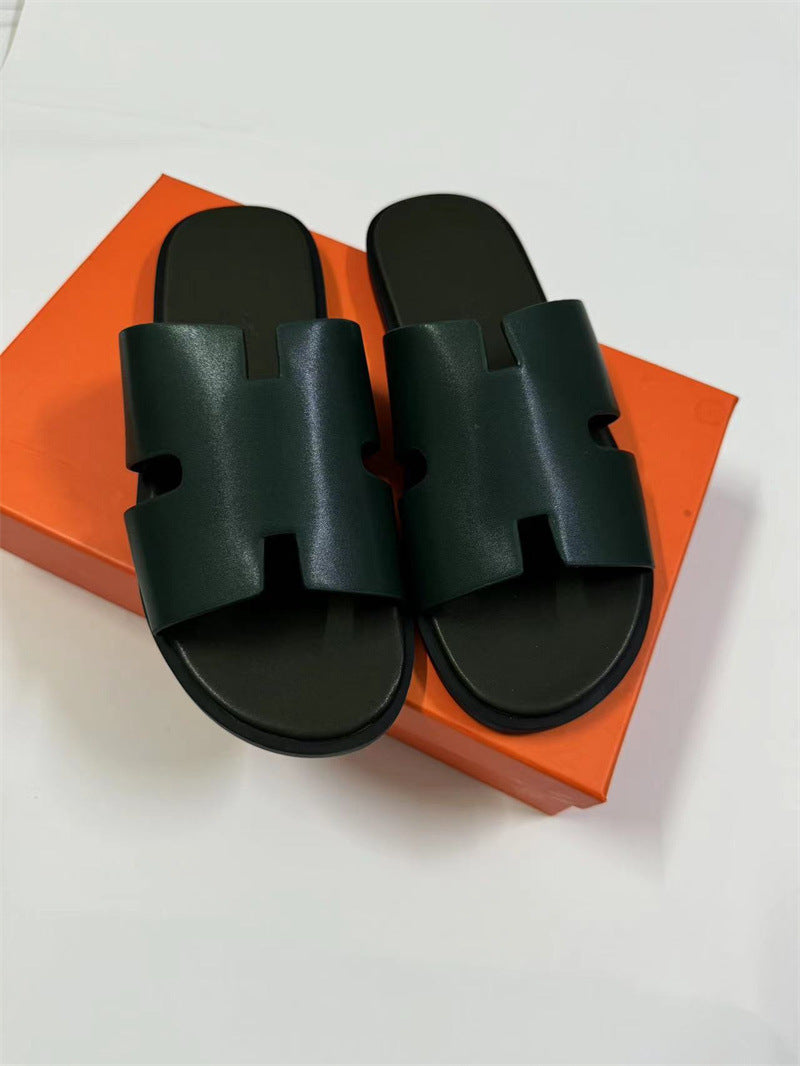 PALM SLIDE | Luxury Leather Casual Slippers UAE