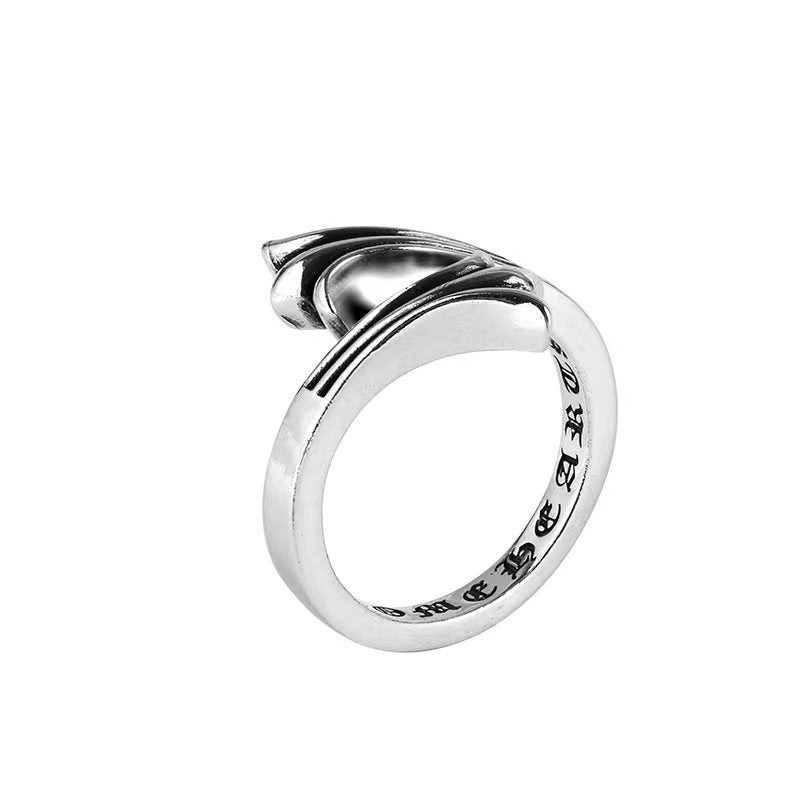 CHROME CROSS — Sterling Silver Ring