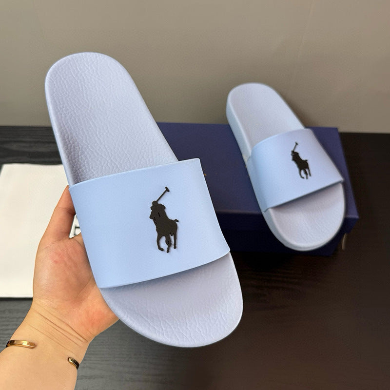 POLO PONY | Embroidered Logo Slide Sandals UAE