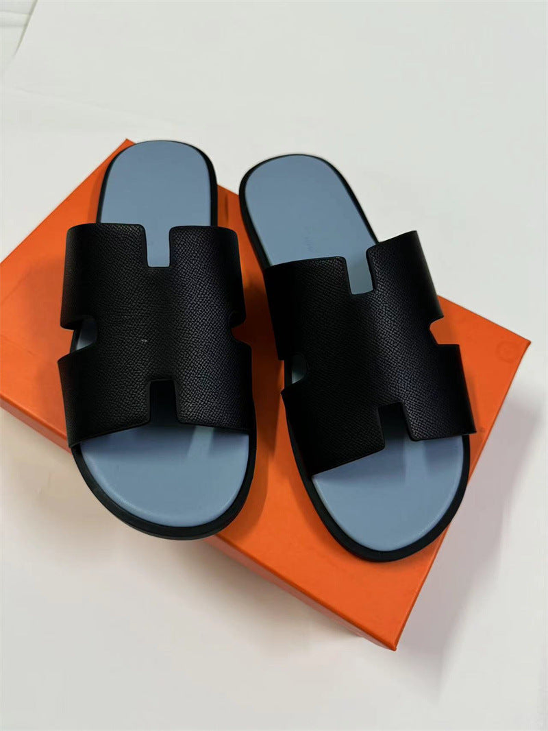 PALM SLIDE | Luxury Leather Casual Slippers UAE