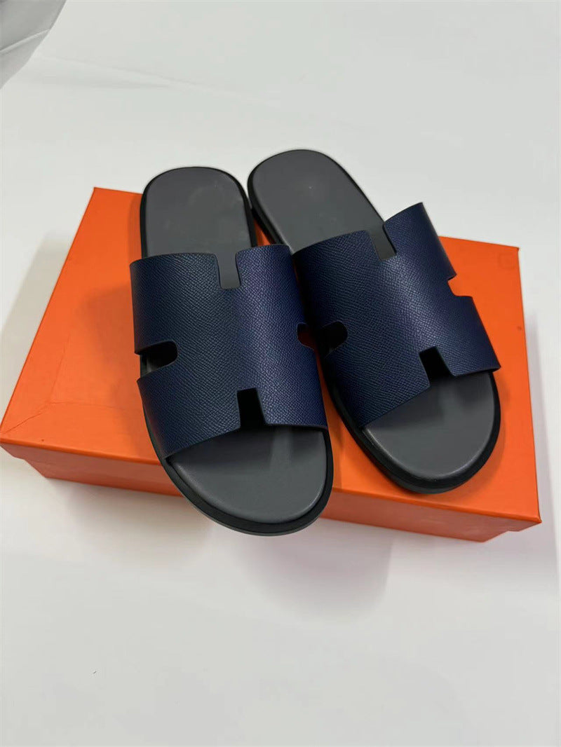 PALM SLIDE | Luxury Leather Casual Slippers UAE