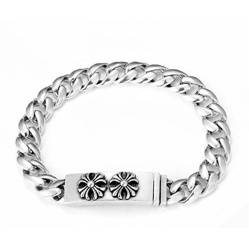 CROSS CHAIN II — Cuban Link Bracelet