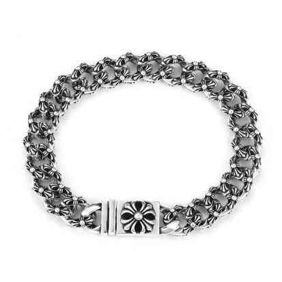 CHROME HEARTS STYLE — Silver Bracelet