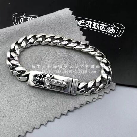 CHROME HEARTS STYLE — Silver Bracelet