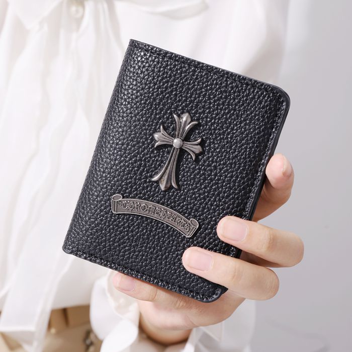 GOTHIC CROSS VAULT | Chrome Heart Leather Wallet UAE