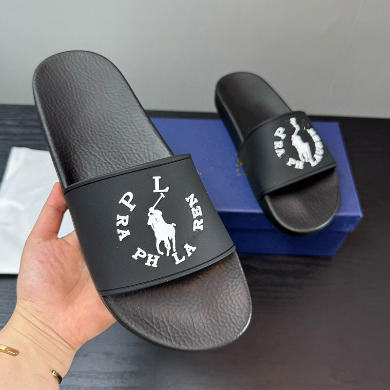 POLO PONY | Embroidered Logo Slide Sandals UAE