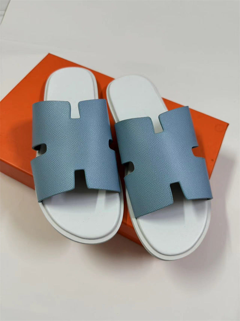 PALM SLIDE | Luxury Leather Casual Slippers UAE