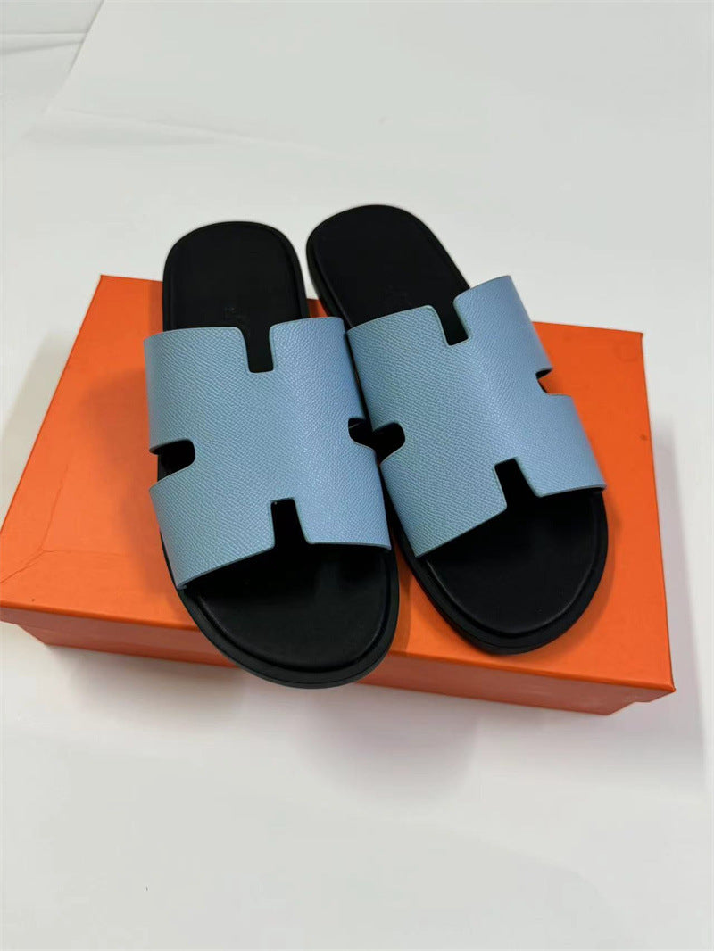 PALM SLIDE | Luxury Leather Casual Slippers UAE