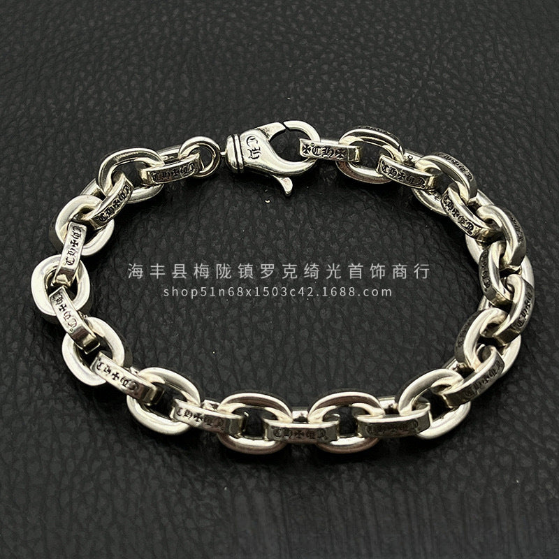 CHROME HEARTS STYLE — Silver Bracelet